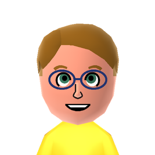 Scotty Mii character: A Mii from Wii Sports Resort: Meme Squad, a mod for Wii Sports Resort