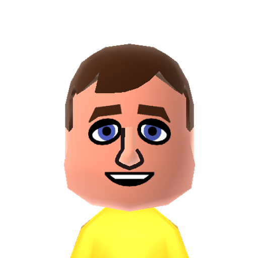 Peter Kay Mii character: Popular British stand-up comedian. Famous for his catchphrase "Garlic Toast!".