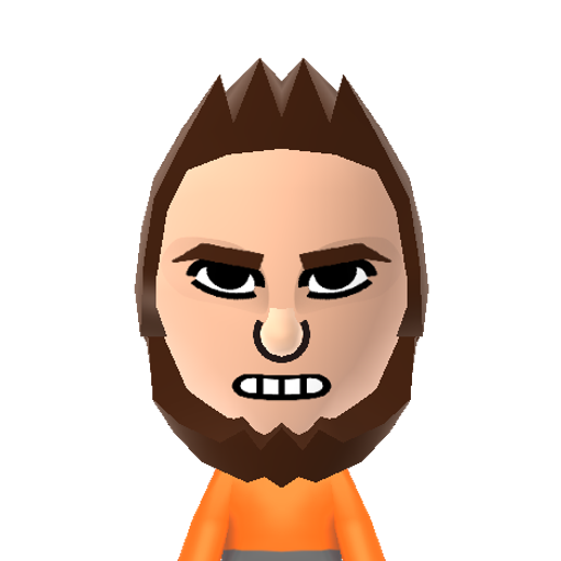 Salvador Mii character: Aka Gunzerker. From "Borderlands 2".