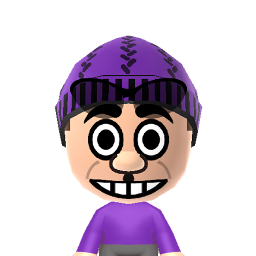 Cheshire C Mii character: The mischievous mad cat from Disney's "Alice in Wonderland"