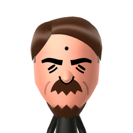しんし Mii character: a Happy Hammerin' Staff Mii