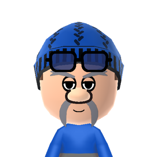 Fusenpeper Mii character: From "Um Jammer Lammy". He's an airplane pilot whose personality changes whenever he is hit on the head by a loose control panel.