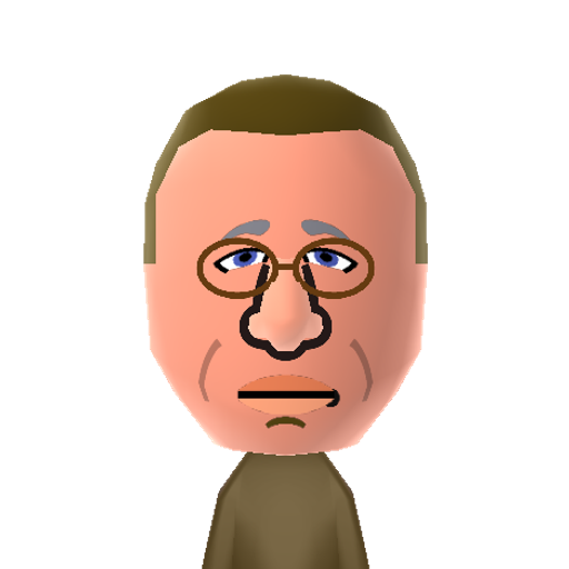 G. Rush Mii character: Australian actor best known for his roles in "Shine", the "Pirates of the Caribbean" franchise, and "The King's Speech".