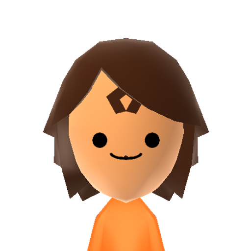 Flame P. Mii character: From the show "Adventure Time".