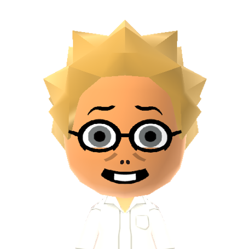 Alphys Mii character preview