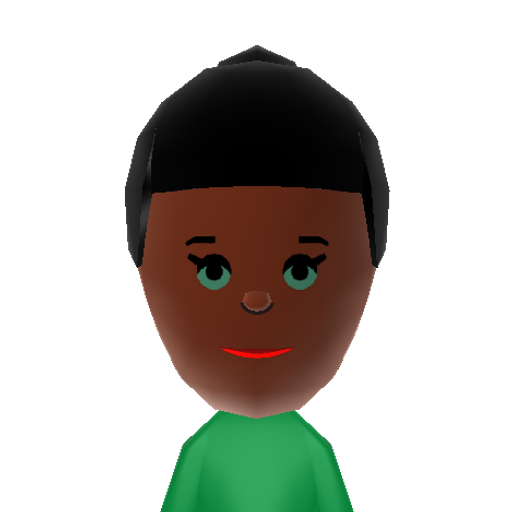 Shy Girl Mii character preview
