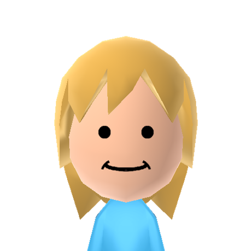 Finn Mii character: Main protagonists from the T.V. show "Adventure Time", without his hat.