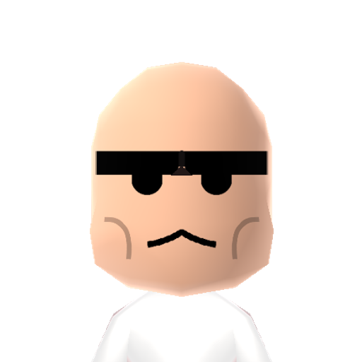Stormtroop Mii character: The soldiers of the Empire in the "Star Wars" movies.