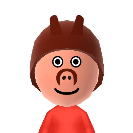 Peppa Pig Mii character: Im peppa pig! *oink*