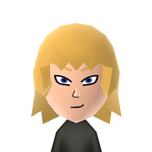 Mello Mii character: From the anime/manga "Death Note". The leather wearing chocolate addict that wants to beat Near.