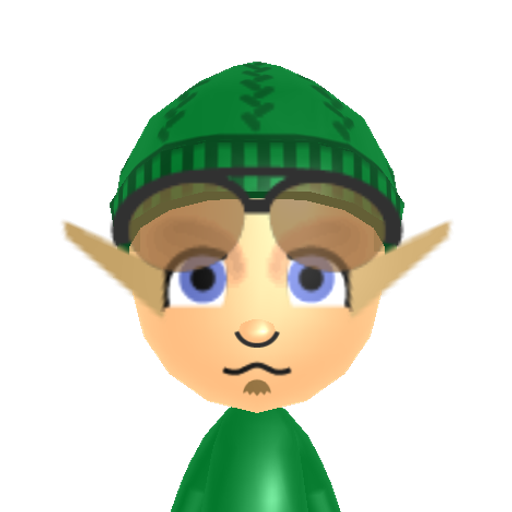 Young Link Mii character: This is a Young Link mii that I imported from the Check mii out Channel ran by WiiLink24 and I got this Mii from the website from the search bar.

Mii Entry Code: 7583-4165-9933

https://miicontest.wiilink.ca/artisans/100131212

(I noticed the change when I looked at the website so thats why I re-uploaded this mii)