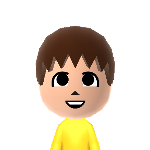 AC - Boy Mii character: One of the possible faces for the male villager from the "Animal Crossing" games