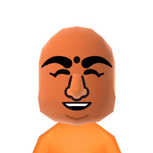 Buddha Mii character: Fat Buddha or Laughing Buddha, often mistaken for the Gautama Buddha