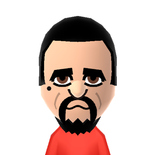 Victor Mii character: A Mii from Wii Sports.