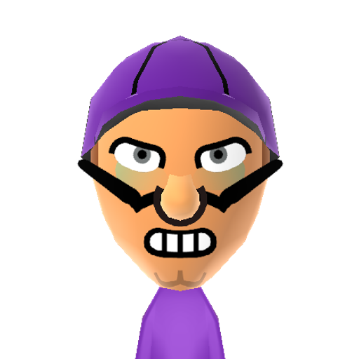 Waluigi Mii character: The evil counterpart of Luigi.