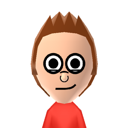 Fry Mii character: Slacker delivery boy from the 20th century, from the show "Futurama".