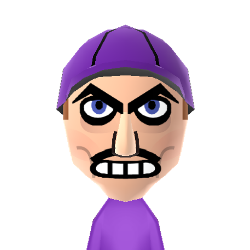 Waluigi Mii character preview