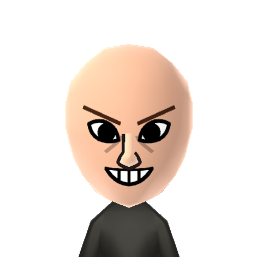 cazador Mii character: From the Bobobo manga/anime series.