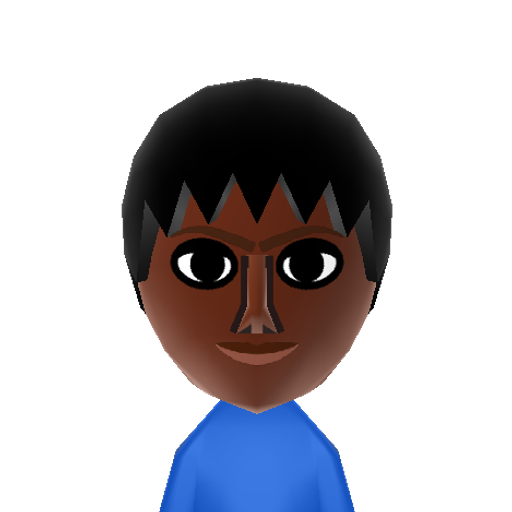 Lightning Mii character: the athletic guy from "Total Drama: Revenge of the Island".
