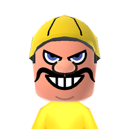 Wario Mii character preview