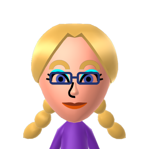 Cathleen Mii character: A Mii from Wii Sports Resort: Meme Squad, a mod for Wii Sports Resort