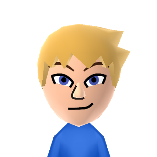 Flynn  Mii character: Flynn of the Imperial Knights from the game "Tales of Vesperia".