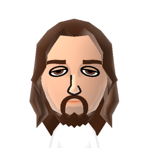Jesus Mii character preview