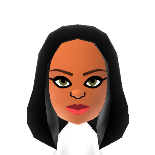 Rihanna Mii character: Popular pop/R&B singer.