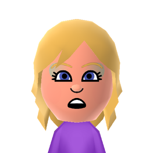 BarbraJean Mii character: Brock's ditsy wife on the sitcom Reba. Played by "Melissa Peterman".