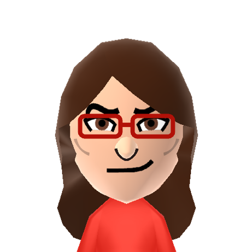 Tina Fey Mii character: Emmy winning comedy writer and actress best known for her roles on Saturday Night Live and 30 Rock.