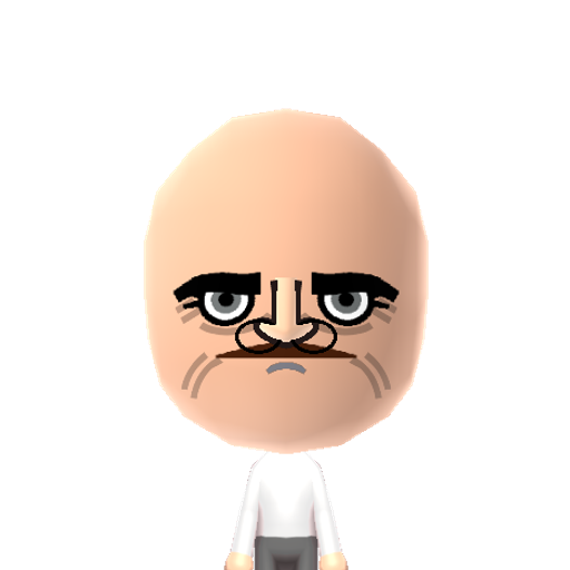 Mii Gusta Mii character: Mii version of the "Me gusta" rage comic meme face. Typically used to express one's approval of an awkward or perverse situation. The caption "Me gusta" translates to "I like it" in Spanish.