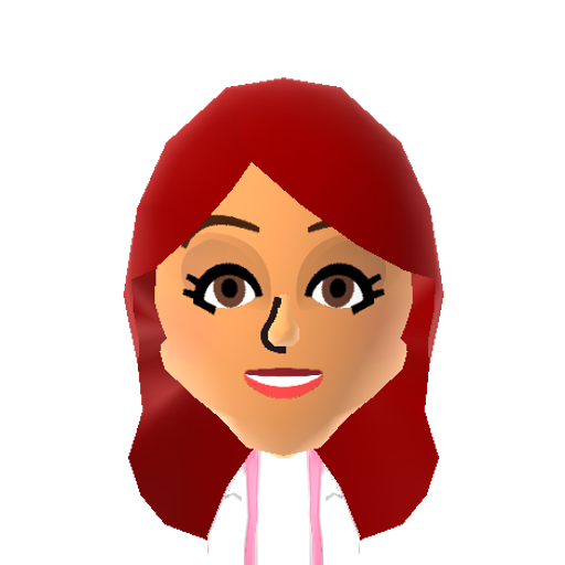 Cat Mii character: VicTORIous and Sam & Cat fans will know who this is! My favorite character ever, Cat Valentine is now available for you all! She looks great in blue, and if she falls in love with me, send me pics!