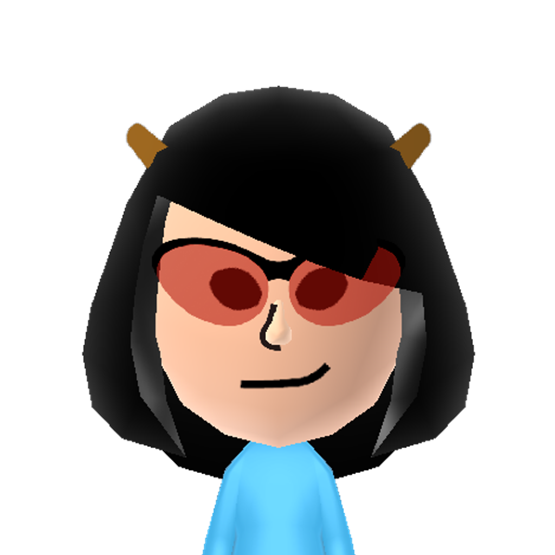 Redglare Mii character: From the webcomic "Homestuck".