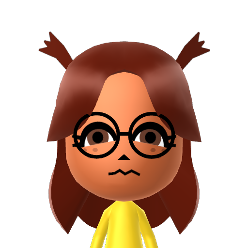 Flareon Mii character: These are extracted and derived from the Mii Central Miis from the 3DS Miitopia.