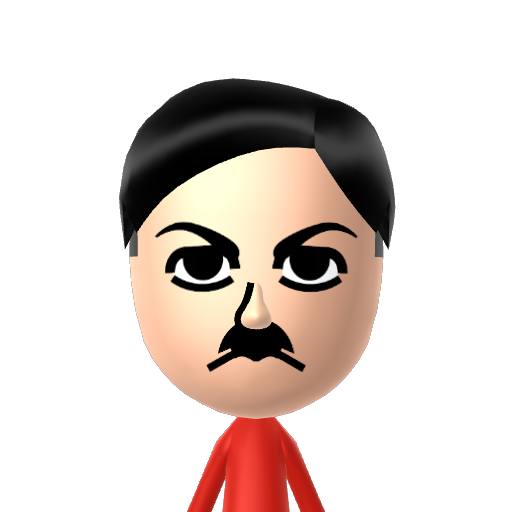 Hittler Mii character: These are extracted and derived from the Mii Central Miis from the 3DS Miitopia.
