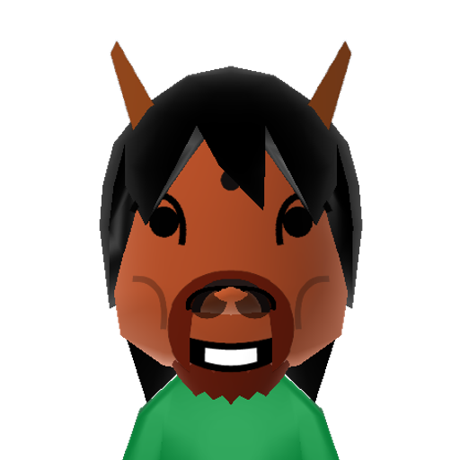 Horse Mii character preview