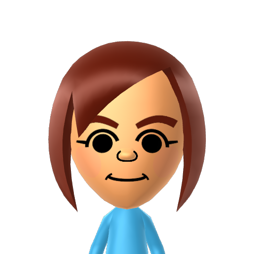 Megumin Mii character: from my Wii U CPU Miis QR Codes video [@cpumiichannel]