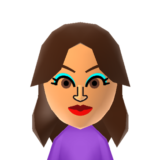 trina Mii character: An outgoing, vain, delusional drama-queen from "Victorious". Played by Daniella Monet.