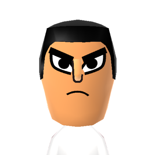 Samurai J. Mii character: Main character of Cartoon Network's classic unfinished animated series of the same name. He fights for futuristic world peace against the evil shape-shifter Aku.