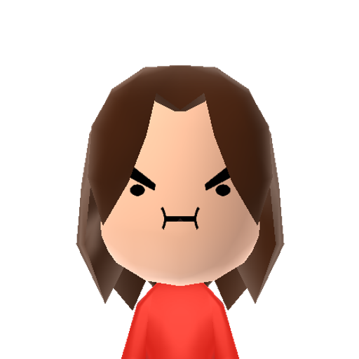 Arin Grump Mii character: Appears in the Youtube channel, Game Grumps, and also has his own channel called Egoraptor.