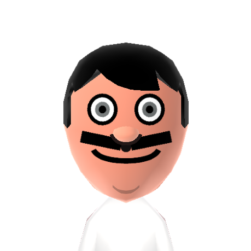 BobBelcher Mii character: Title character from the animated sitcom "Bob's Burgers".