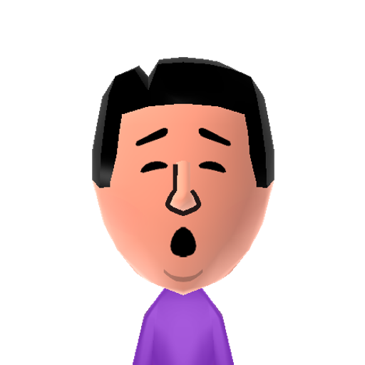 Kreygasm Mii character: Emoticon from Twitch.tv