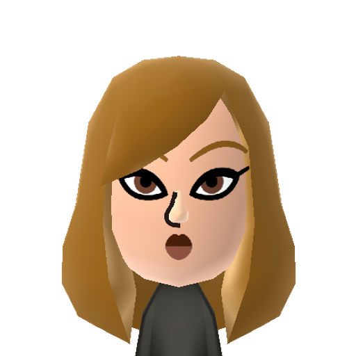 Juliette Mii character: These are extracted and derived from the Mii Central Miis from the 3DS Miitopia.