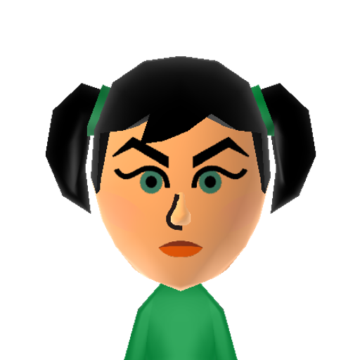 Jolyne Mii character: The main character from part six of "Jojo's Bizarre Adventure", with the Stand of Stone Free.