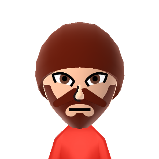RedTF2Spy Mii character: The French, masked, cloaking, backstabbing rogue from the 2007 game "Team Fortress 2" by Valve Software.