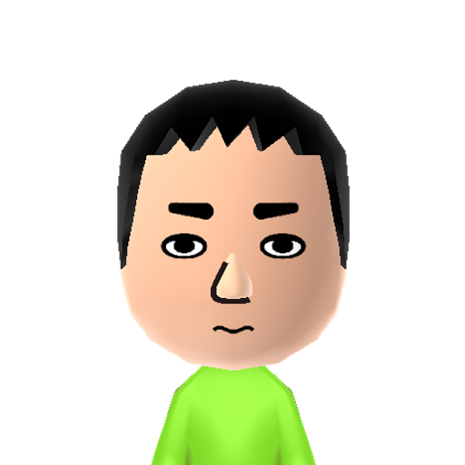 りょうま Mii character: NNID: k.ryouma0619