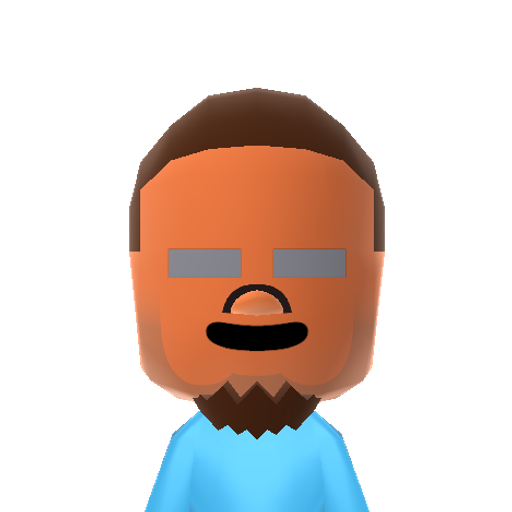 Herobrine Mii character: Extremely hostile myth from Minecraft in Mii form.