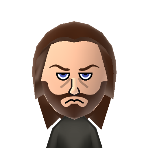 Big Boss Mii character: The protagonist of some of the newer Metal Gear Solid games, this specific incarnation is based off of his appearance in Metal Gear Solid V: Ground Zeroes. Also goes by Snake and John.
