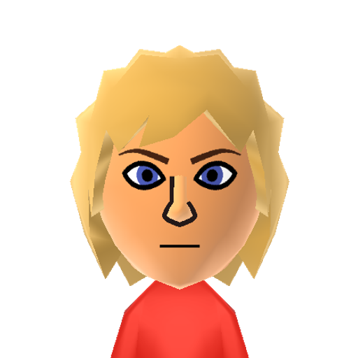 Shulk Mii character preview