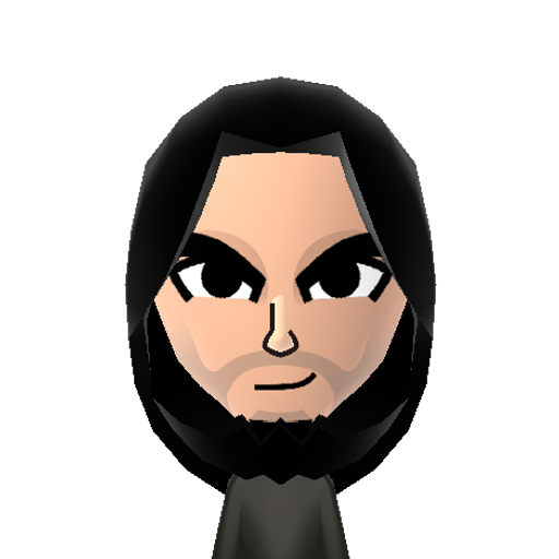 Royce Mii character: From the Riyria books by Michael Sullivan. This is Royce with his hood up.